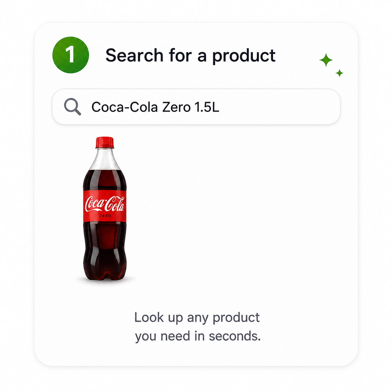 Step 1 — Search for a product